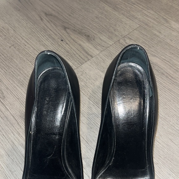 Authentic Saint Laurent Paris Black Leather Heels - Picture 6 of 11